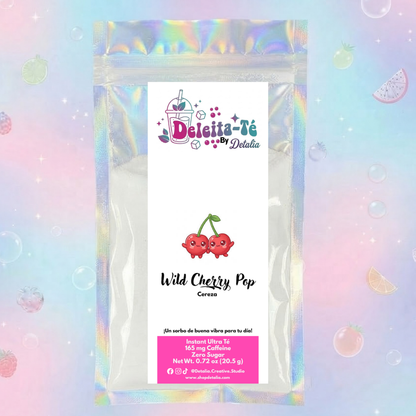 Wild Cherry Pop: Cereza Confitada (Porción individual) Instant Ultra Té – Deleita-Té By Detalia