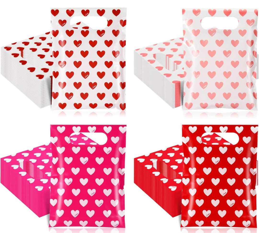 Valentines mix 6x9in merch bags