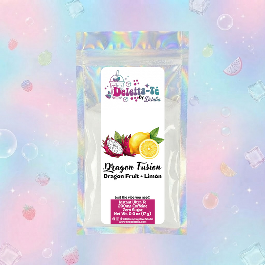 Dragon Fusion: Dragon Fruit + Limón (Porción individual) Instant Ultra Té – Deleita-Té By Detalia
