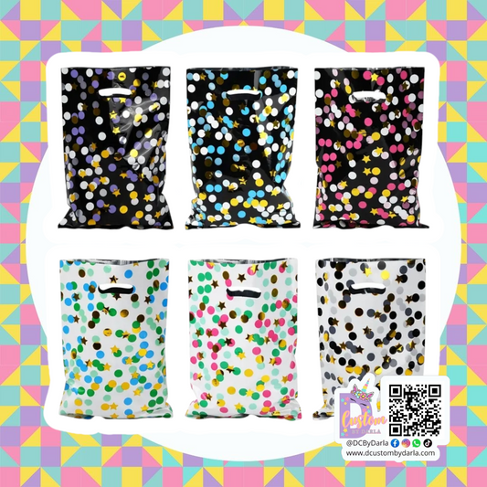 Mix metalic dots 6.7x9.9in