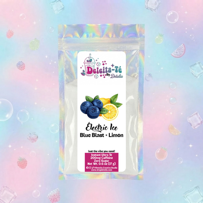Electric Ice: Blue Blast + Limón (Porción individual) Instant Ultra Té – Deleita-Té By Detalia