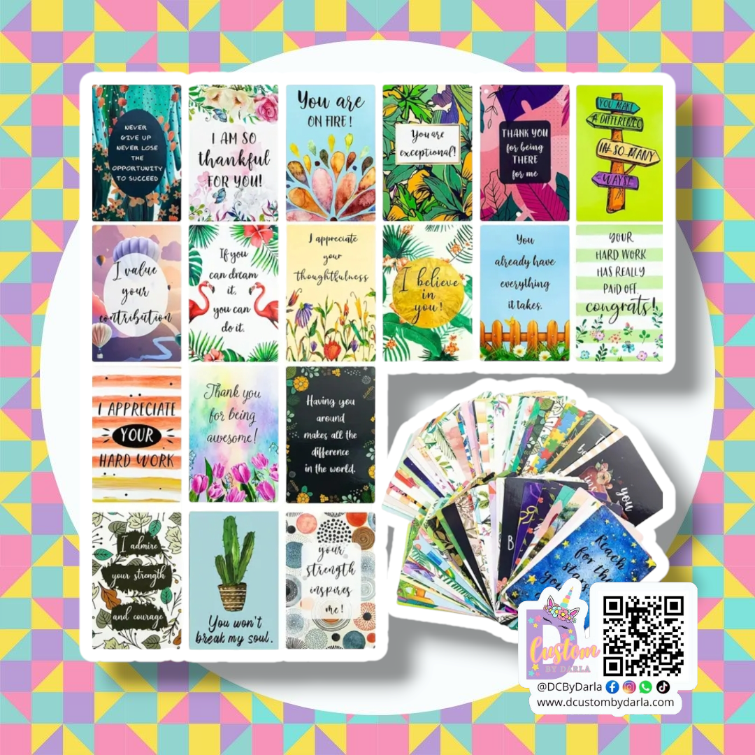 Positive messages card