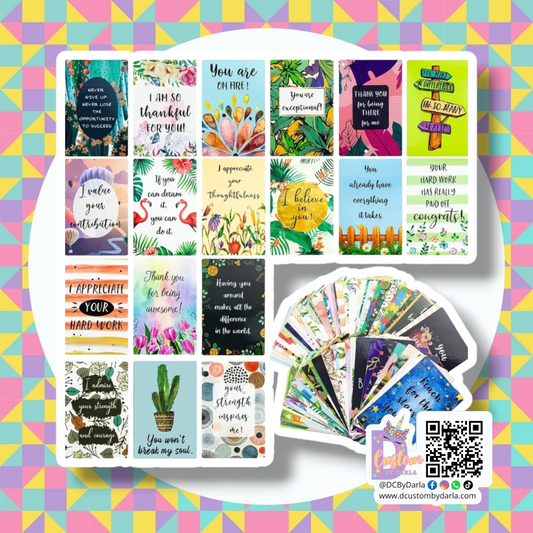 Positive messages card