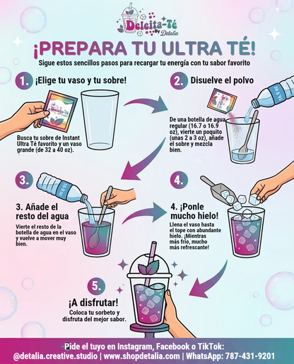 Cómo preparar tu Instant Ultra Té – Deleita-Té