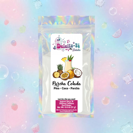 Parcha Colada: Piña + Coco + Parcha (Porción individual) Instant Ultra Té – Deleita-Té By Detalia