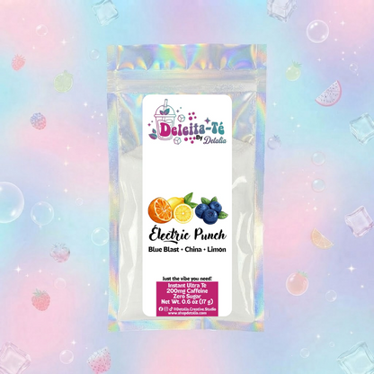 Electric Punch: Blue Blast + China + Limón (Porción individual) Instant Ultra Té – Deleita-Té By Detalia