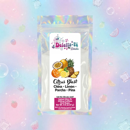 Citrus Blast: China + Limón + Parcha + Piña (Porción individual) Instant Ultra Té – Deleita-Té By Detalia