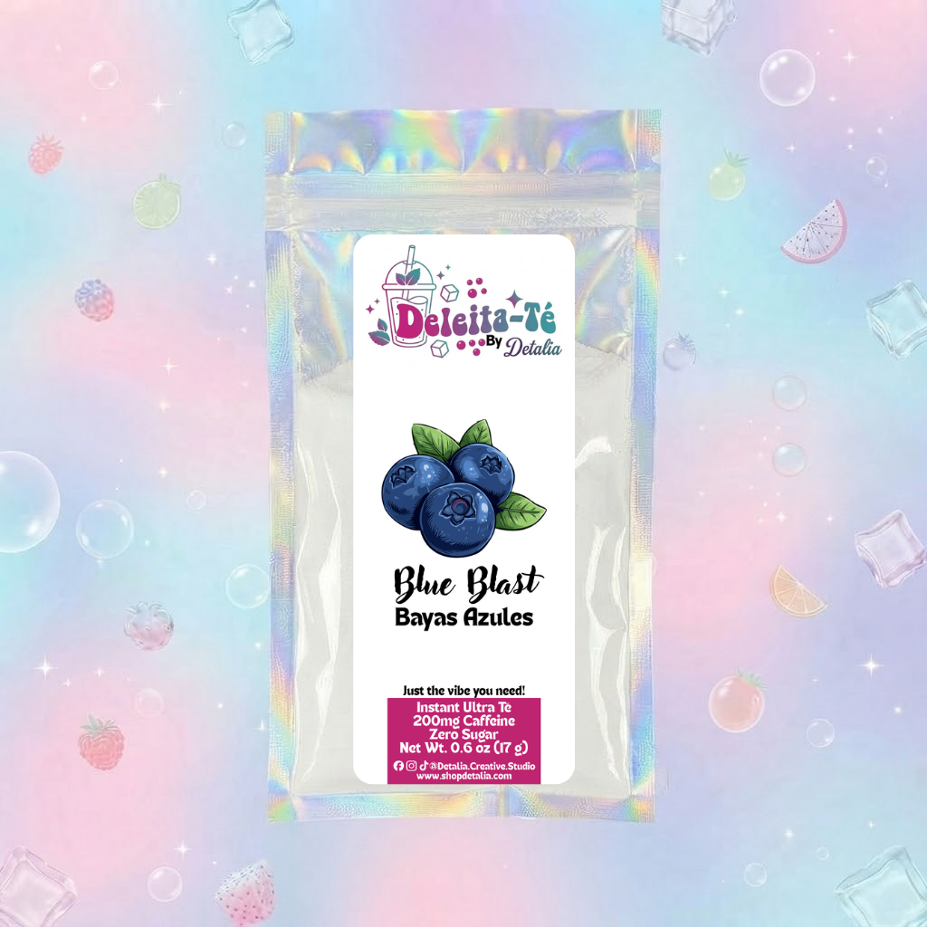 Blue Blast (Porción individual) Instant Ultra Té – Deleita-Té By Detalia