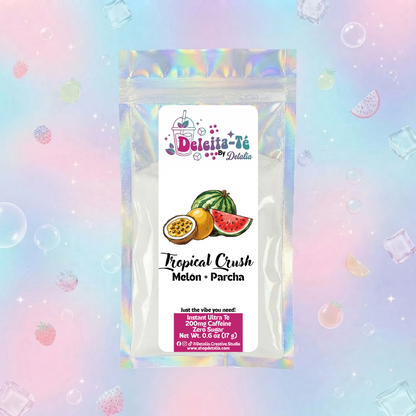 Tropical Crush: Melón + Parcha (Porción individual) Instant Ultra Té – Deleita-Té By Detalia