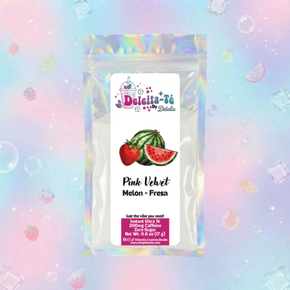 Exotic Pink: Dragon Fruit + Fresa (Porción individual) Instant Ultra Té – Deleita-Té By Detalia