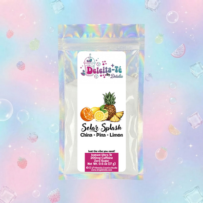 Solar Splash: China + Piña + Limón (Porción individual) Instant Ultra Té – Deleita-Té By Detalia