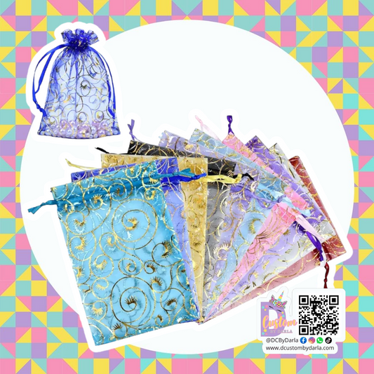 Elegant organza 4x6in