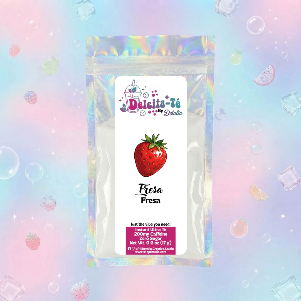Fresa (Porción individual) Instant Ultra Té – Deleita-Té By Detalia
