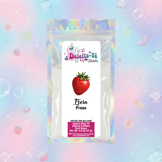 Fresa (Porción individual) Instant Ultra Té – Deleita-Té By Detalia