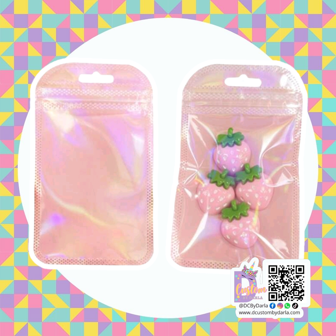 B@rbie holo zip bag 2x4in