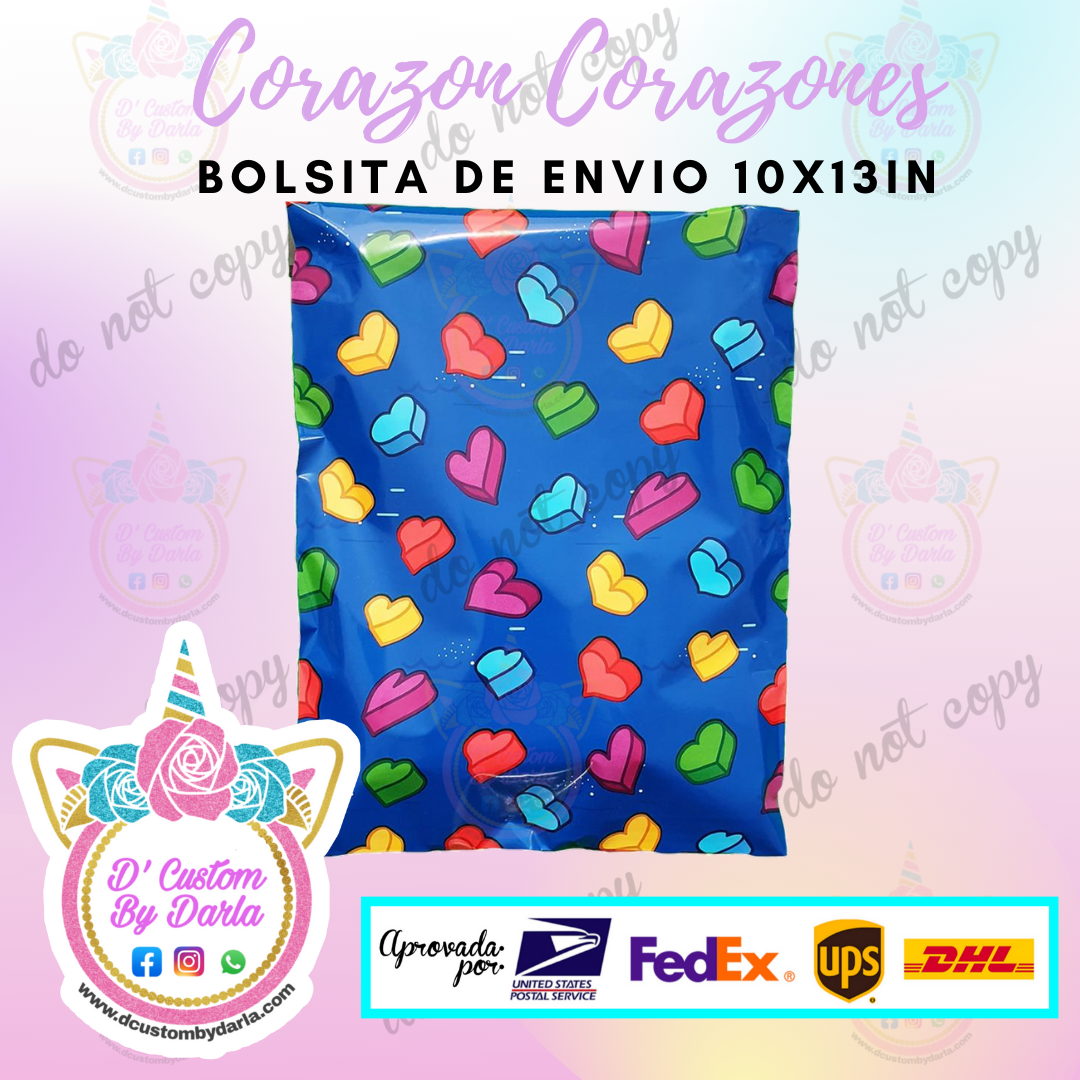 Corazon corazones 10x13in