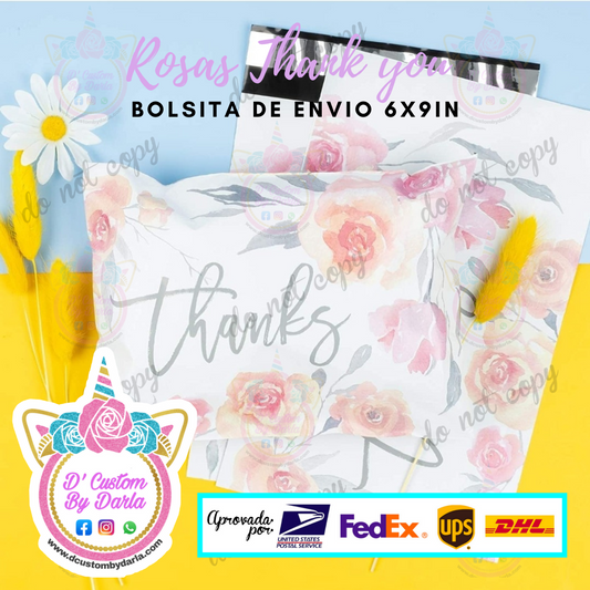 Rosas thanks 6x9in