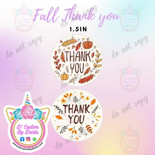 Fall Thank you 1.5in