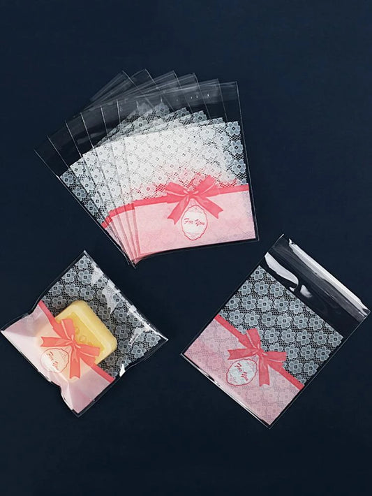 Cellophane pink lace 3x3n
