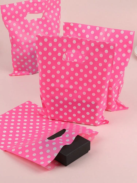 Pink Dots 8x10in aprox merch bags