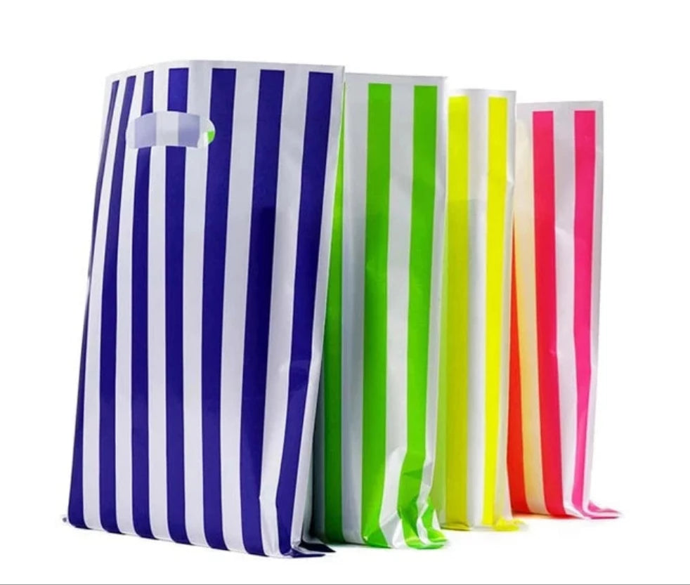 Rainbow Strips 6x10in merch bags