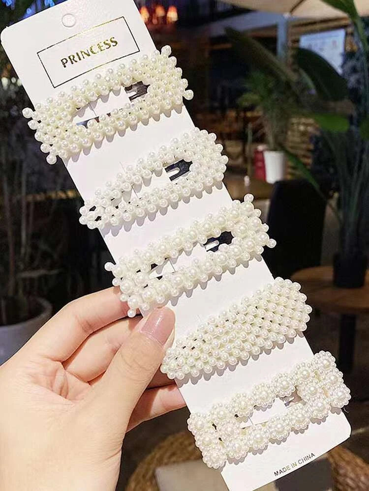 Pearl hair clip (1pc) al azar