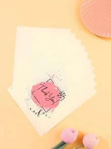Thank you pink shape  8x10in aprox merch bags