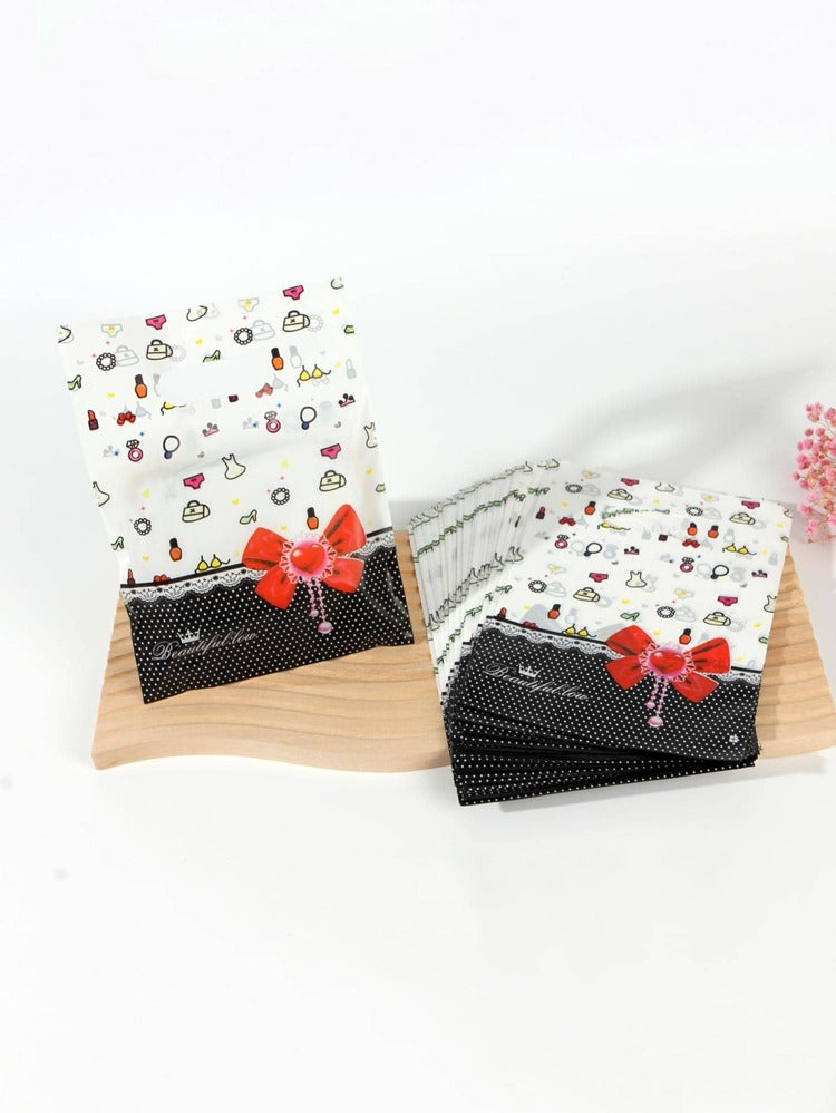 3x5in red boutique bags