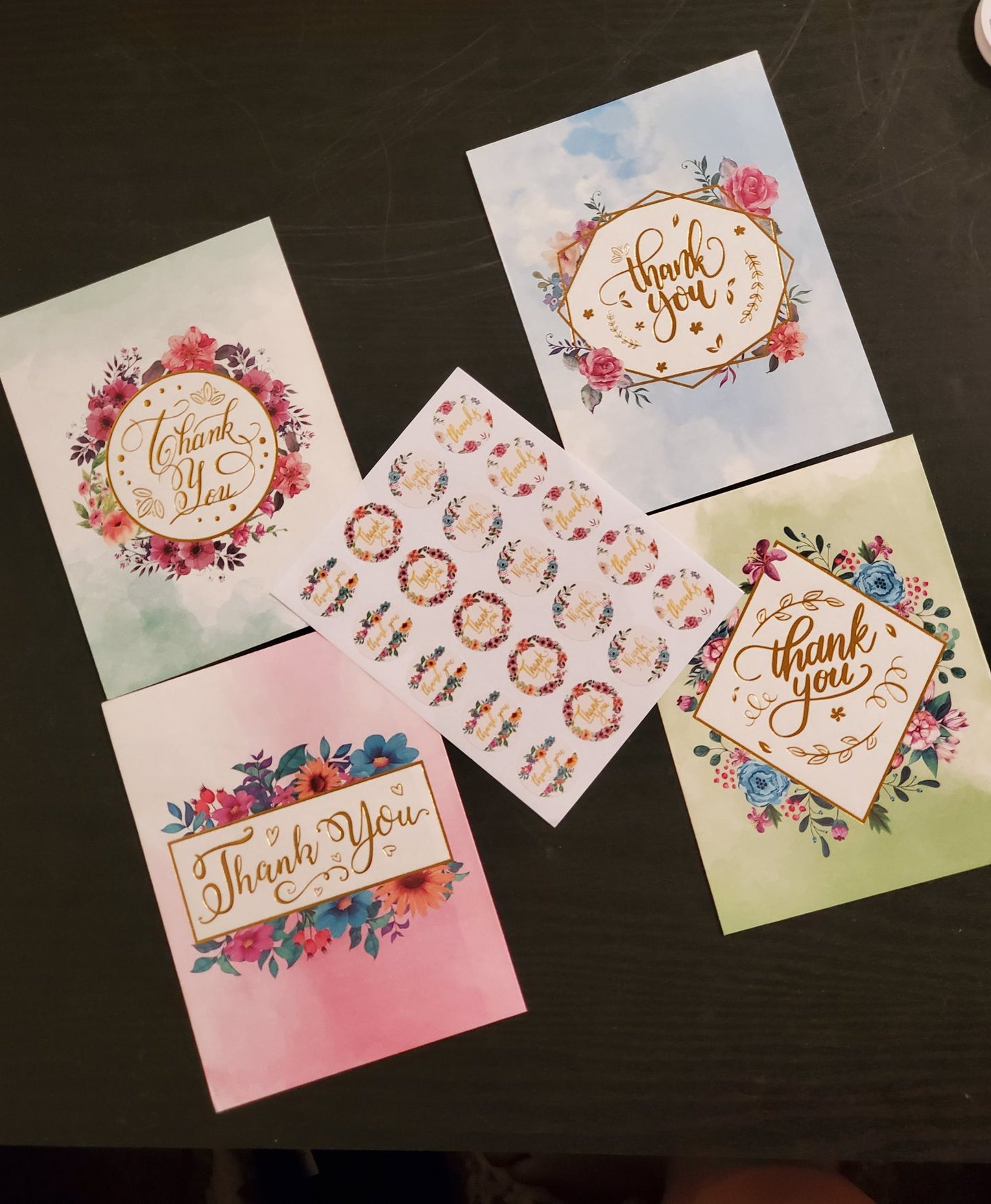 Thank you mix bolsas de papel con stickers