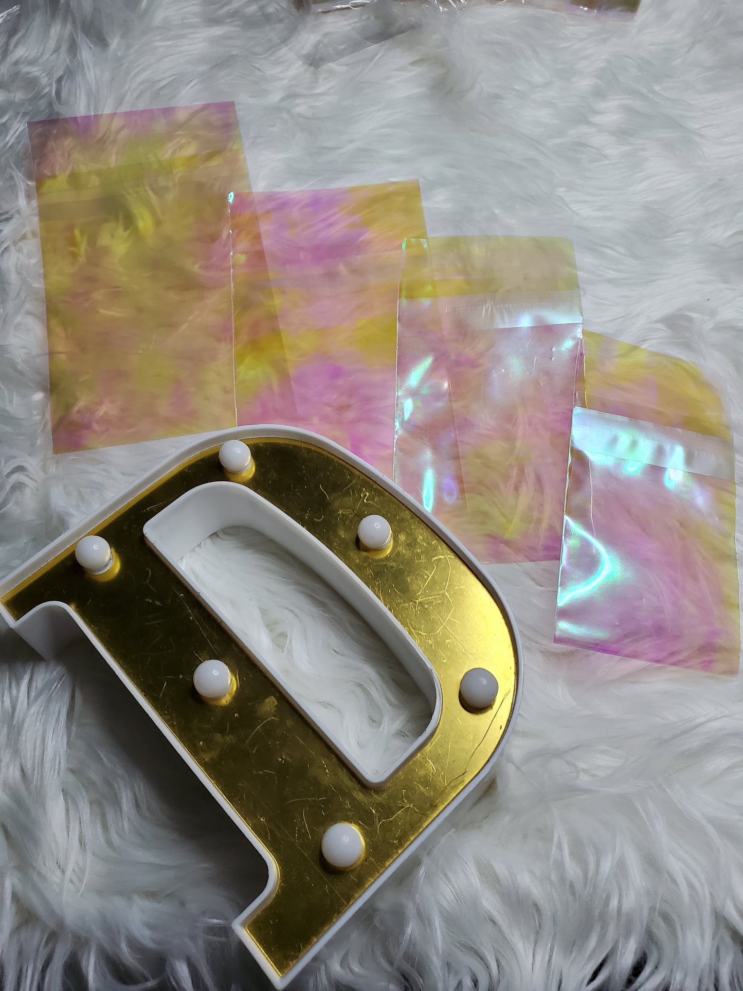 Holo cellophane mix size