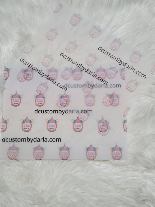 Custom Tissue Paper 8.5x11in