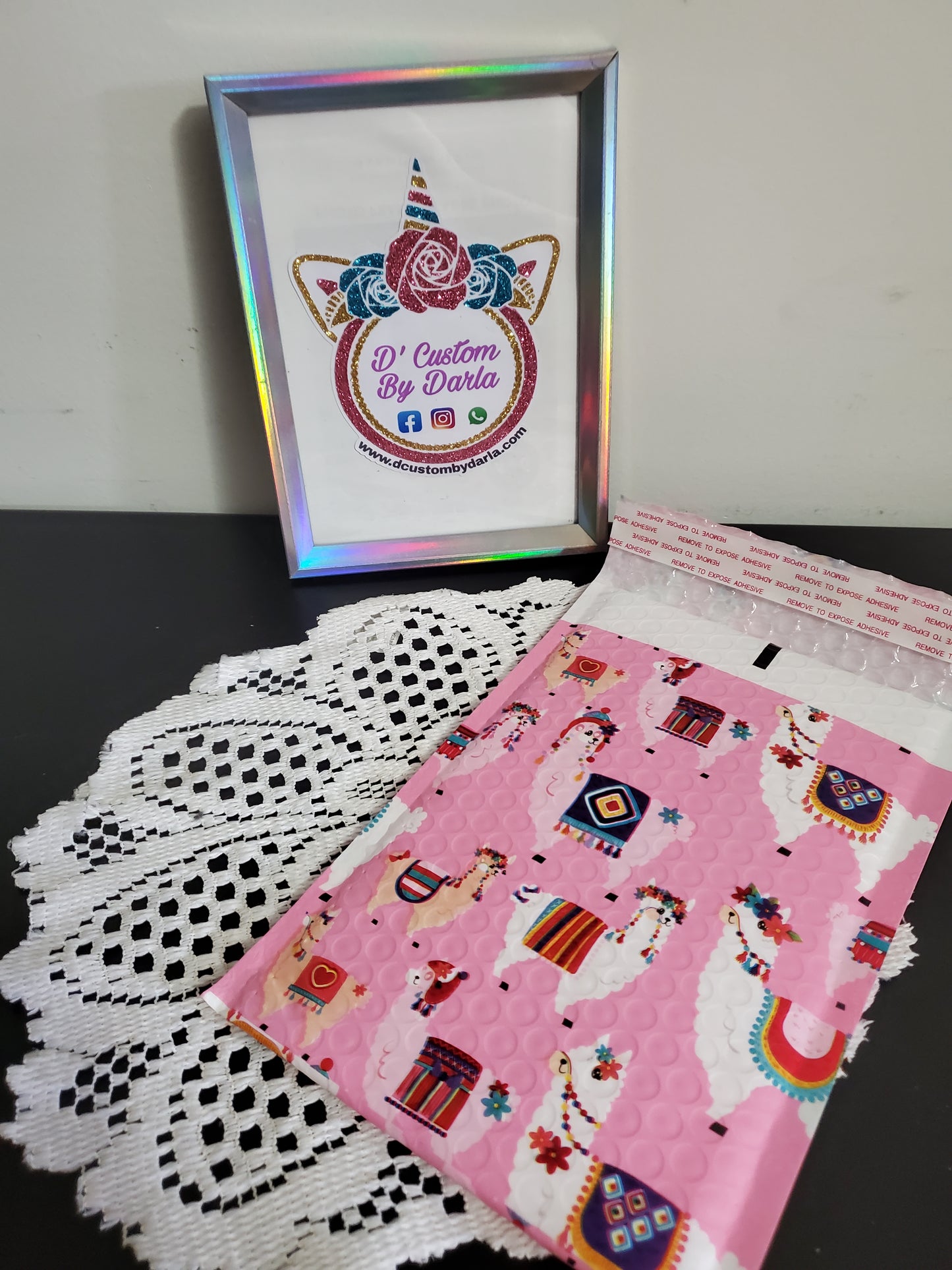 Llama bubble mailer 6x9in
