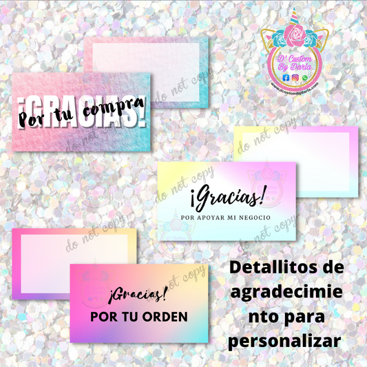 Detallitos para personalizar