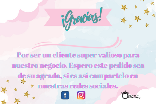 Gracias para personalizar colores girly digital card
