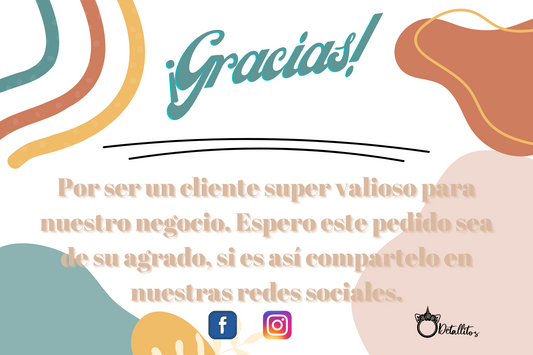 Gracias para personalizar colores tierra digital card