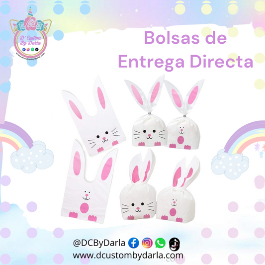 Saquitos de conejo 6x7in aprox