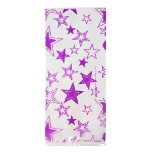 Estrelka violeta 11.5x5in con amarre
