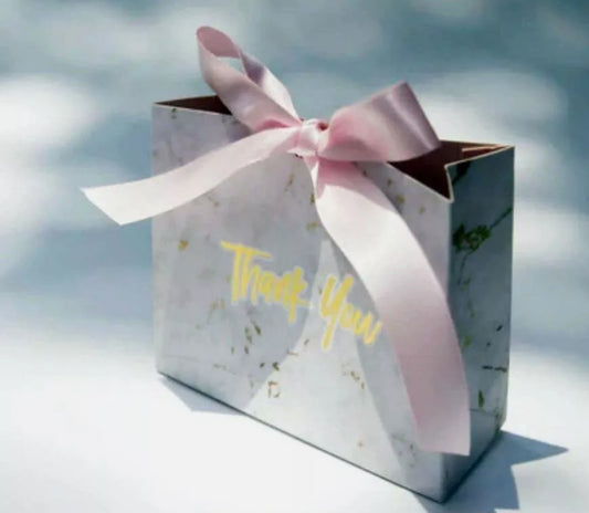 Cajita marble pink ribbon