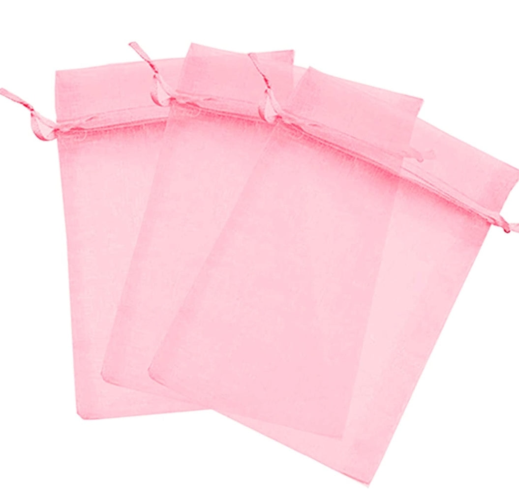 Organza pequeñas 3x4in ( varios colores a escoger)
