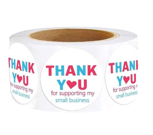 Blue pink thank you 1.5in