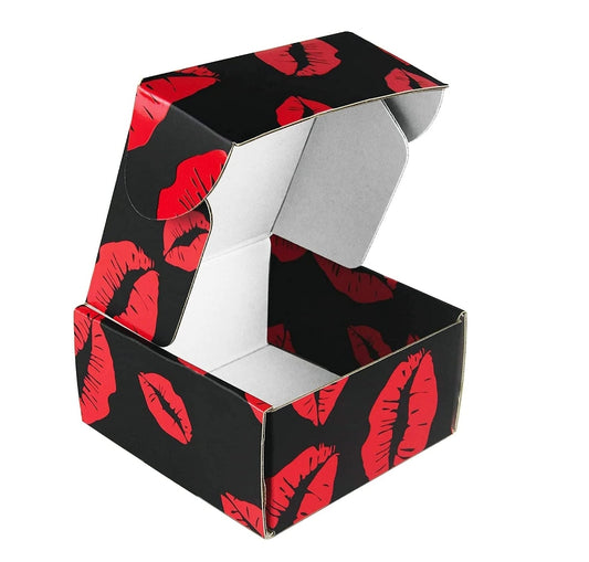 Caja red lips 4x4x2in