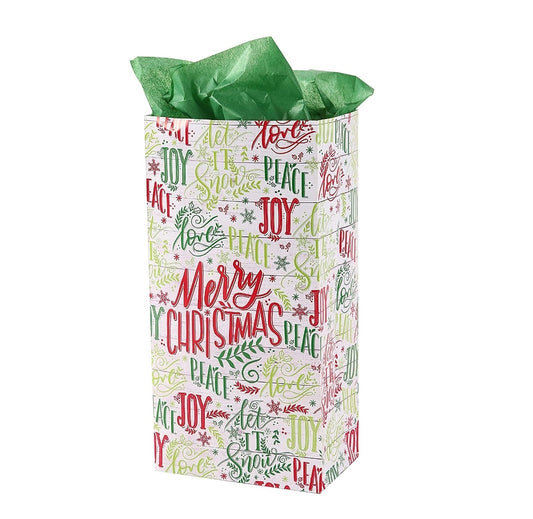 Navidad paper bags 9x5x3in