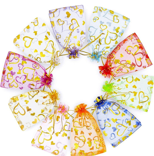 Valentines organza 4x6in