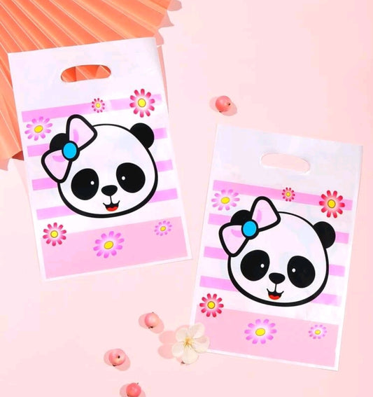 Panda 6x9in merch bags