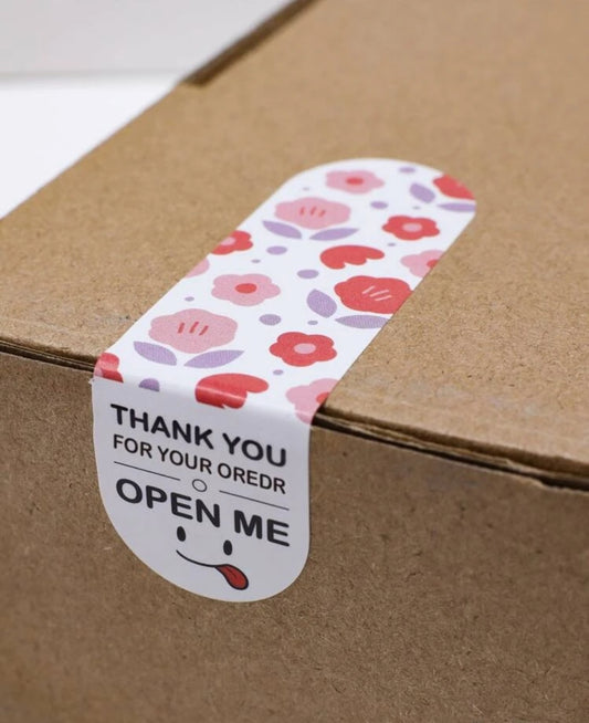 Open me seal flower 2x1in