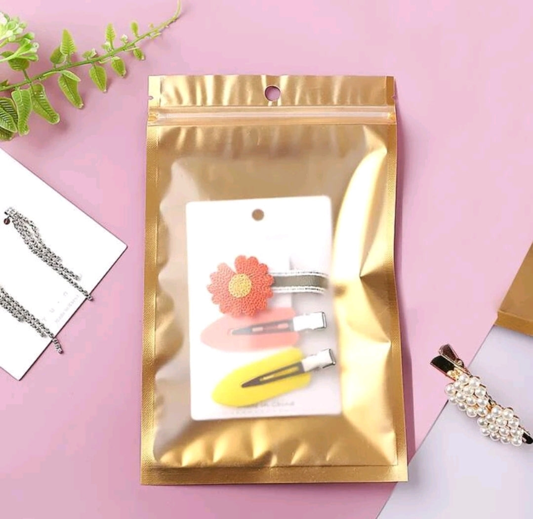 Gold Ziplock 4x6in
