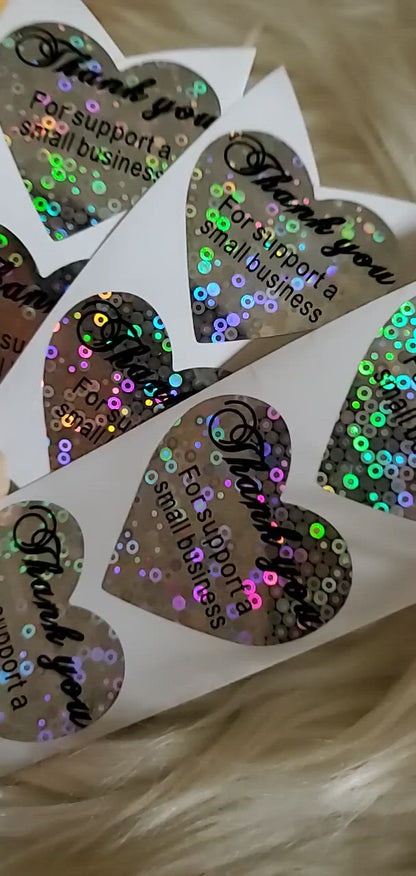 Thank you holo heart 1.5in