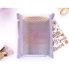 Lavanda holo bubble mailers 6.5x10in